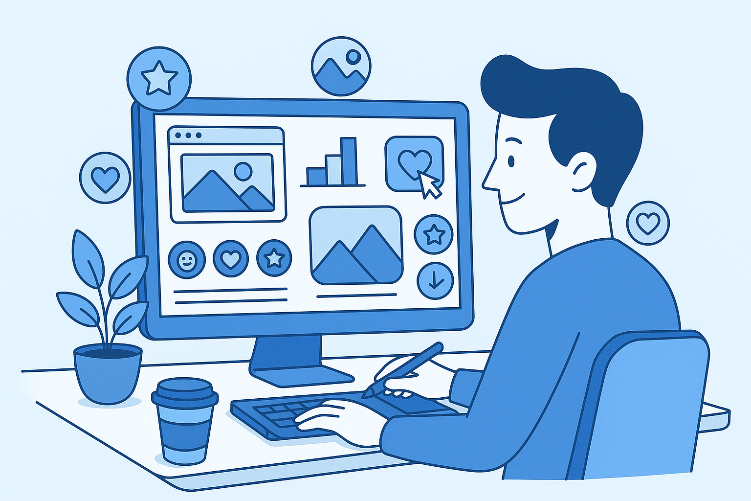 Оновлення фотографій, графіки, іконок, загальних візуальних елементів